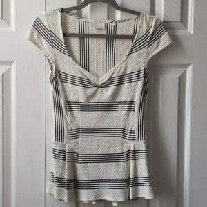 Anthropologie cap sleeve shirt